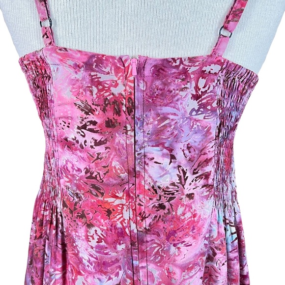 Sandbar Batik Maxi Dress With High Slit In Front & Built In Skirt Beneat… - Picture 6 of 13